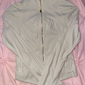 Women's White Zip-Up Jacket
